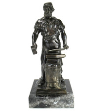 Imposante Metallguss Figur DER