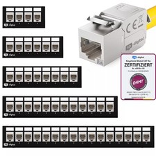 Patchpanel Cat6a Cat 6 Keystone Module Desktop Aufputz Verteiler Patchfeld RJ45