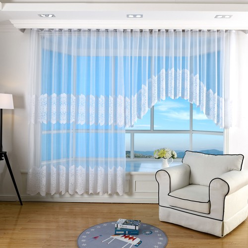 Jacquard bogenstore gardine - jacquard,