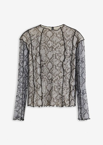 Langarmshirt aus mesh - langarmshirt,