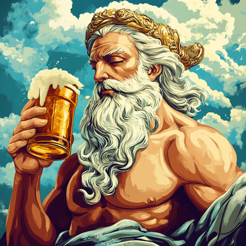 Wandtattoo aufkleber gott zeus - gott,