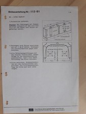 Einbauanleitung BS-Sitze Transit aus 1981 Ford Motorsport