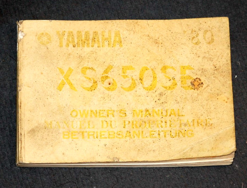 Yamaha xs650 owner - xs650, owner´s