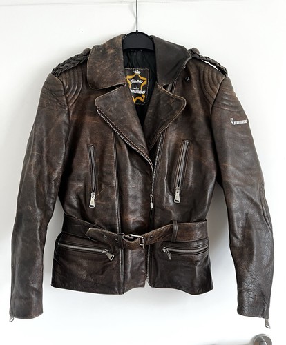Lederjacke damen braun vintage - lederjacke,