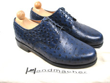 Handmacher Herrenschuhe in 41 / UK 7,5 / Top / Blau / Straussenleder