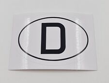 Aufkleber Sticker D-Schild