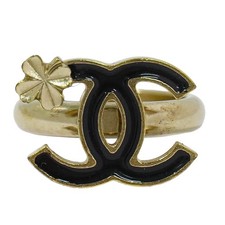 CHANEL CC Clover Gold Plated