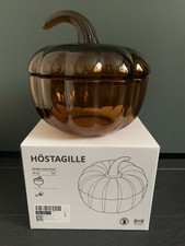 IKEA  HÖSTAGILLE  KÜRBIS  SCHALE  GLAS  NEU DEKOSCHALE  GLASKÜRBIS 
