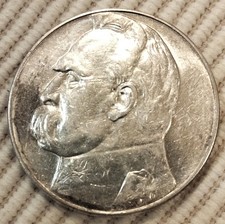 10 Zloty  1935 - Silber - Polen,  Jozef Pilsudski - Top Erhaltung       #507