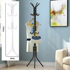 GARDEROBENSTÄNDER KLEIDERSTÄNDER KLEIDERSTANGE STANDGARDEROBE SCHWARZ UND WEISS