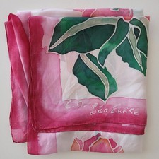 E.O. Lisa Enrike Vintage original Seidentuch 89cm x 91cm Seidenschal