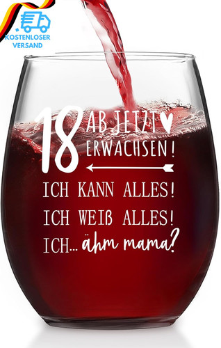 Weinglas geschenke zum 18 - geschenke,