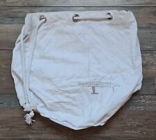 XL Seesack Strandtasche 100% Baumwolle Weiß ca. 50cm x50cm x30cm Retro Vintage 