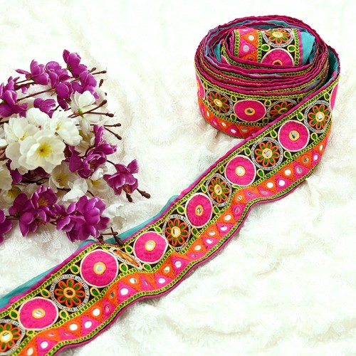 Vintage multi sari bordüre - multi,