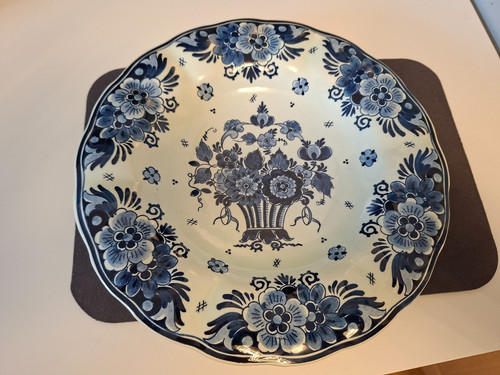 Delfter blau wandteller - delfter,
