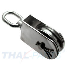 Edelstahl Block 50mm drehbar Seilrolle Umlenkrolle Blockseilrolle Niro Rostfrei