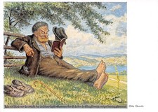 10081) Gemälde AK "Fern vom Alltag" von Otto Quante Minden 