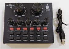 V8 Sound Card Live Audio Mixer