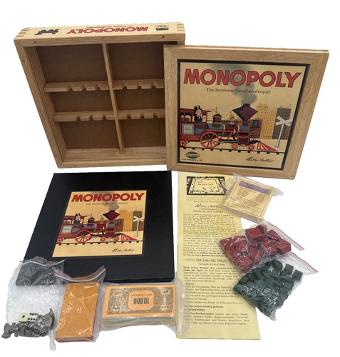 Monopoly holzbox sonderausgabe - monopoly,