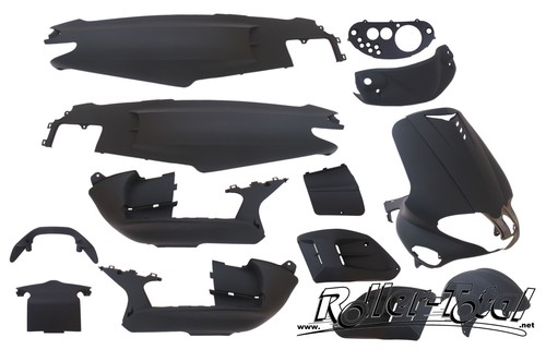 Verkleidungsset schwarz matt