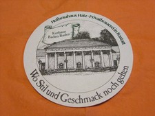 Bierdeckel ,  Hofbrauhaus Hatz , Kurhaus Baden - Baden