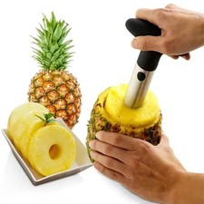 Edelstahl Ananas Entkerner & Schneider - Einfach Obstschäler & Ringschneider Werkzeug