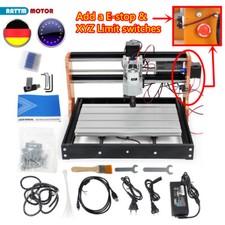 〖DE〗 CNC 3018-PRO Lasergravierer grbl Fräsmaschine mit Endschalter&Not-Aus-Taste