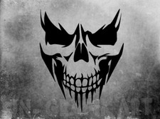2 Aufkleber Totenkopf Skull Grunge Car Auto Sticker Tuning JDM Decal Horror 