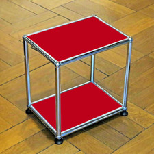 * USM Haller kleiner Beistelltisch 35x27,5x35 * Rot * Couchtisch Nachttisch * 