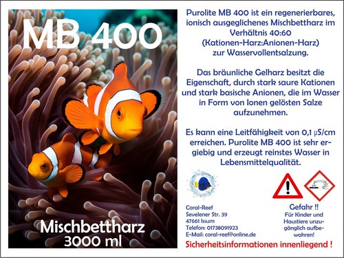 Mischbettharz 400 purolite - mischbettharz,