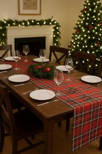 Tischwäsche Tischdecken Läufer im Schottenkaro Tartan Karo rot-kariert