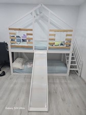 Stockbett mit Rutsche und Leiter 90x200 Holz