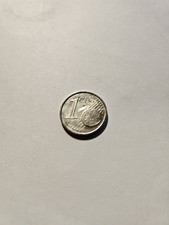 BRD - 1 Eurocent 2002/F in silberner Farbe anstatt kupferfarben