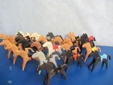 25 Pferde mit Sattel für Ritter Western Reiterhof Welt Playmobil 8795
