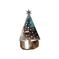 Fink "Christmas Time" Teelichthalter Tannenbaum versilbert OVP