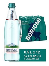 "Borjomi" natürliches Mineralwasser mit Kohlensäure - 12x0,5L - inkl. 3,00 Pfand