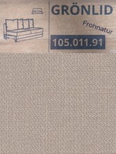 Ikea GRÖNLID Bezug für 2er Bettsofa-Element Sporda natur 105.011.91 NEU OVP