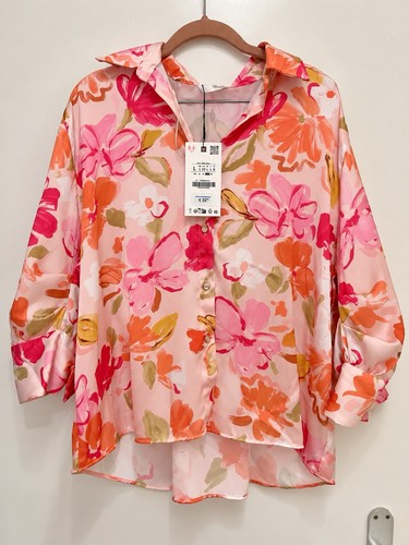 Zara satin blouse größe - satin,