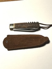 Taschenmesser Klapp Messer Puma 943 Hirschhorn Jäger Lederscheide alte Jagd hunt