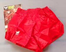 VINTAGE 80er 90s ERIMA Glanz Nylon Fussball Shorts D4 XS Shiny Briegel 1. FCK