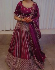 Damen Designer Partykleidung Oberteil Tunika Kurti Hose Set indisch...