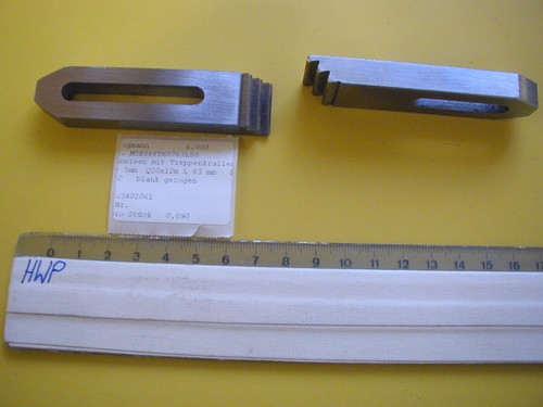 Spanneisen mit stufungen - mit,