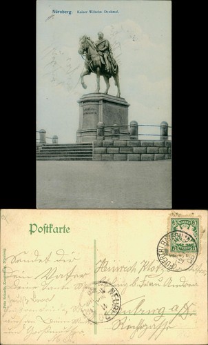 Postcard nuremberg kaiser - nuremberg,