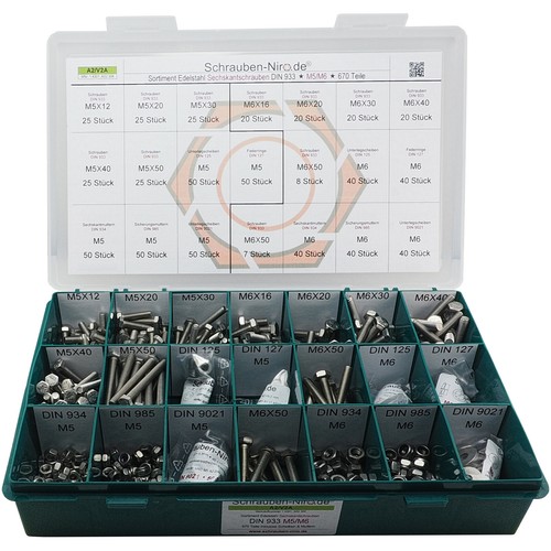 Sortiment set edelstahl - sortiment/set,