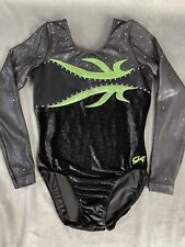 GK Turnanzug in Schwarz/Grün, Größe AM, 38, sehr gut erhalten!