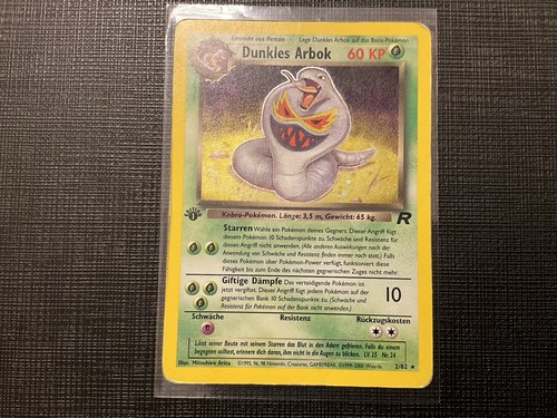 Pokemonkarte dunkles arbok - dunkles,