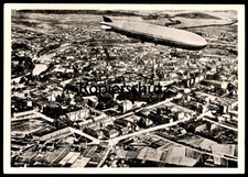 ÄLTERE REPRO POSTKARTE LUFTSCHIFF GRAF ZEPPELIN ÜBER RATIBOR Raciborz airship An