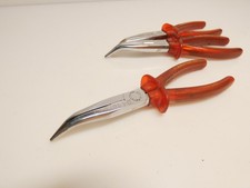 1 x Flachrundzange Knippex 26-200 Schnabelzange / Schneide Iso-Griffe Bundeswehr