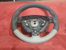 Lenkrad Opel Astra G Zafira A OPC Neu Bezogen Leder mit Multifunktion Blaue Naht
