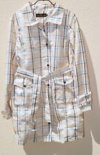 Damen Trenchcoat Mantel Regenmantel Beige kariert Gr. 38